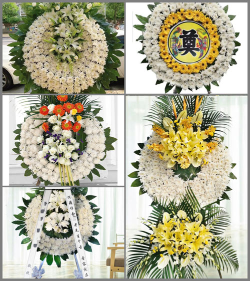 湖北黄冈市黄梅县刘佐乡段窑村花圈速递