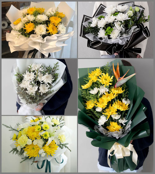 湖北黄冈市黄梅县刘佐乡段窑村白事花束代送